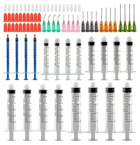 1ml 3ml 5ml 10ml 20ml Ensemble de seringues à aiguilles émoussées avec 14g 15g 16g 18g 20g Aiguilles émoussées et capuchon de seringue pour br...