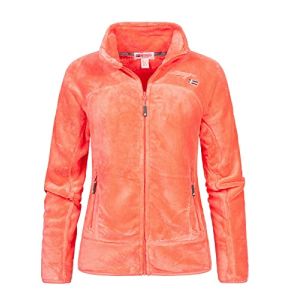 Geographical Norway Upaline Lady - Polaire Fine Femme Chaude Fermure Zip - Veste Automne Hiver Printemps Chaud Femmes - Longues Manches Vetement Pu