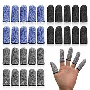 Tshaoun 30 Pcs Finger Cots, Reusable Non-Slip Finger Protectors