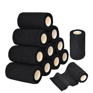 12 Rouleaux Bandage Autoadhésif Bande Cohésive 10 cm x 4,5 m - Usage Médical, Sport et Vétérinaire