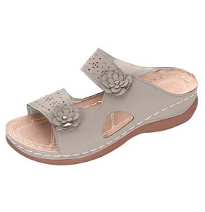 Susenstone Mules Femme Compensées Orthopédiques Hallux Valgus Sandales de Sport et D'Extérie - Chaussure Femme Confortable pour l'été