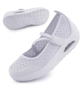 Git-Up Women's Comfortable Work Nurse Non-Slip Adjustable Breathable Walking Buffer Fitness Casual Nursing Sneakers