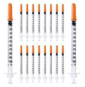 Pack of 20 Plastic Tubes 1 ml/cc 30G (0.3 x 12.7 mm), Versatile Measuring Tools, Individually Packed (30G 1/2
