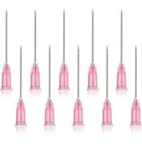 Pack of 60 18Ga 3.8 cm Distribution Needles Individually Packaged Applicator Needles for Filling Liquids and Industrial Needles