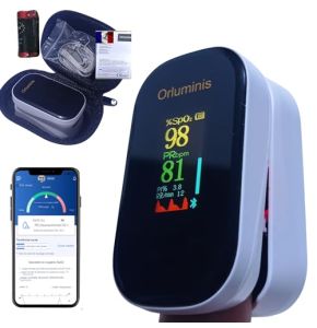 Professional Finger Oximeter - Finger Oximeter - 4 Parameters SpO2, PR, PI, RR - Certified - Bluetooth Finger Oximeter - Connect Oximeter - Oximeter
