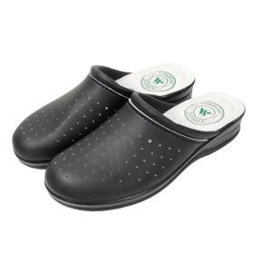 JOMIX Sabot Orthopédique Unisexe Pantoufles Anatomiques Sabots Médical Femme Homme Fabriqués en Italie (Noir, 44)