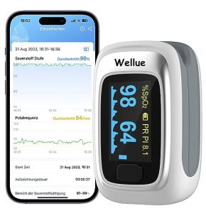 ViATOM Oxymètre de Doigt Professionnel avec Bluetooth et App