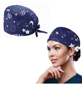 SJBAUTYO Adjustable Work Cap with Buttons and Sweatband