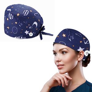 SJBAUTYO Bonnet de Travail Réglable avec Boutons et Bandeau Absorbant