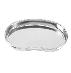 Medical Stainless Steel Basin + 1 Curved Stainless Steel Tray