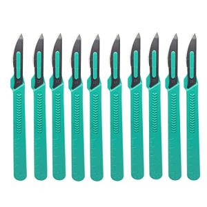 CLABMROEC Sterile Disposable Scalpel Size 23 - Medical Bistoury for Dermaplaning, Surgery, Pedicure, Laboratories