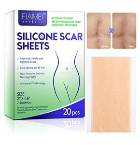 20 pièces feuilles de cicatrice en silicone (3