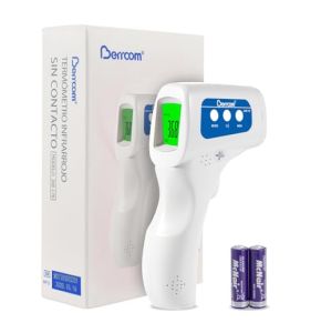 Berrcom Thermomètre Frontal Adulte, Thermomètre Médicale Bébé, Thermomètre Infrarouge sans Contact pour Enfants avec Avertissement de Fièvre...