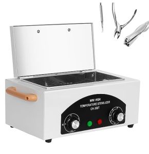 Ozonlife 300W Dry Heat Sterilizer, 250℃ High-Temperature Disinfection, Mini Sterilizer 1.5L