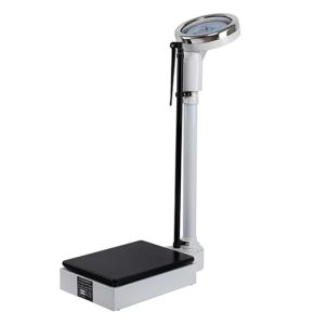 Height and Weight Scale, Mechanical Scale, Medical Scale with Mechanical Stadiometer, Analog Dials, Battery-Free, for Examination Centers