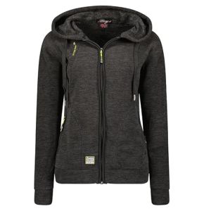 Geographical Norway Twelve Lady - Sweat Femme Capuche Polaire Fermeture Zip - Sweatshirt Femmes Manche Pull Casual Manches Longues Chaud - Hoodie V...