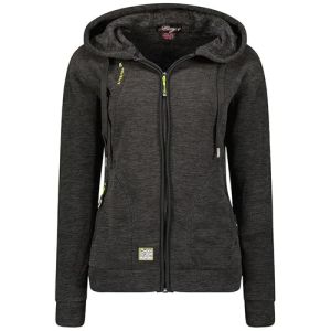 Geographical Norway Twelve Lady - Women's Fleece Hoodie with Zip Closure - Casual Long Sleeve Warm Sweatshirt - Hoodie V...