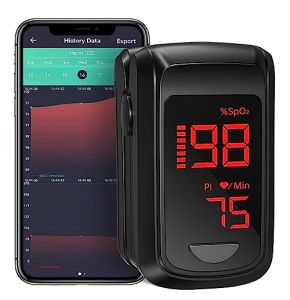 Professional Finger Oximeter with Bluetooth for Oxygen Saturation Monitoring