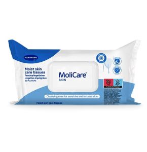 MoliCare Skin - Lingettes Imprégnées Pour Toute Occasion - Enrichies à la Camomille - pH Neutre à la Peau - Sachet de 50 Unités