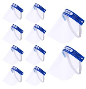 EIHI 10 Pièces Visière de Protection de Sécurité Ajustable
