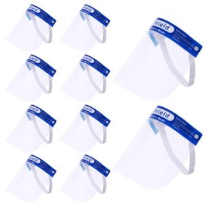 EIHI 10 Pièces Visière de Protection de Sécurité Ajustable