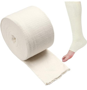 Bandage tubulaire élastique de 7,6 cm x 7,9 m pour bras - Rouleau de bandage de premiers secours en gaze de coton pour bras et bas des jambes - Ta...
