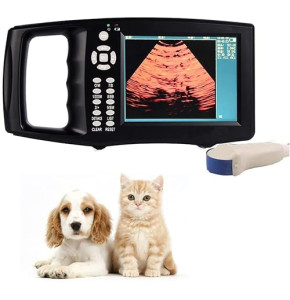 MOLVUS Kit d'échographie vétérinaire, échographe Portable vétérinaire/vétérinaire B, Appareil à ultrasons pour la Grossesse avec 4 Types d...