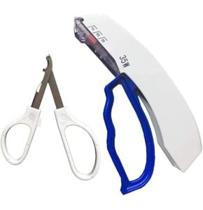 Disposable Skin Stapler with 35 Preloaded Wires and Staple Remover, Surgical Suturing Practice Kit for First Aid