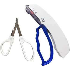 Agrafeuse Cutanée Jetable Avec 35 Fils Préchargés et Extracteur, Kit de Suture Chirurgicale de Premiers Secours