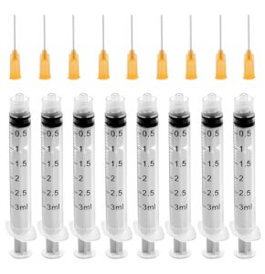 15 Pièces Seringue 3ml, Seringue Avec Aiguille, Seringue Plastique, Seringue Alimentaire, Seringue Dosage, Pour Expérience, Distribution, Mesure ...