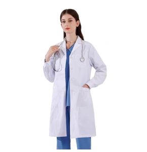CoatCool Blouse Blanche Lycée, Blouse Chimie Femme, Blouse Laboratoire Coton Manche Longue Blouse Blanche Collège Blouse Medecin Blouse Blanche C...