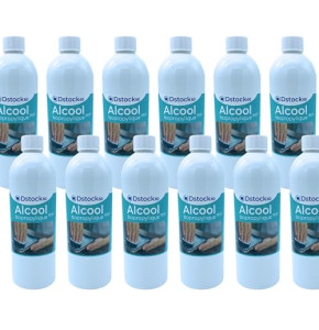 DSTOCK60 – 6 Bouteilles de 1 litre d’Alcool Isopropylique 99,9% extra pur - Fabriqué en France - Isopropanol liquide IPA parfait comme solvant...