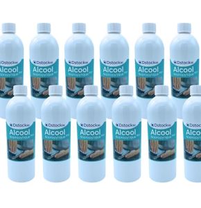 DSTOCK60 - Lot de 6 x 1 L Alcool Isopropylique 99,9% Extra Pur, Fabriqué en France