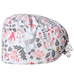 LKRSEEF Chirurgien Calot Femme Bain Médical Turban Douces Infirmière Chirurgical Casquettes Chimio Bonnet Réglable Bandeau Cuisine Beauté Chapeau