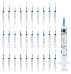 Bohoray 30pcs 3ml Syringes, Individual Needle-Free Syringes