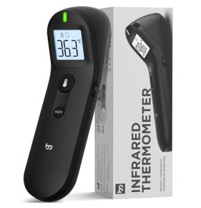 Thermomètre Frontal, Précision Professionnelle, Indicateur de Fièvre, Mode Silencieux, Meilleure Expérience de Mesure, Thermomètre Infrarouge pour une Mesure Précise