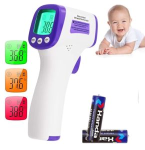 Non-Contact Forehead Thermometer - Quick and Accurate Body Temperature Reading - Backlit LCD Screen - Ideal for All Ages