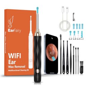 EarFairy Otoscope Ear 1080P HD 3.5mm Camera IP67 Waterproof Ear Cleaner with 6 LED Lights Cleaning Tool Suitable for Family and Professional Use