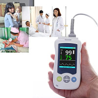 Oxymètre à impulsion portable, Clif de doigt Pulse Oxyter Surveillant le cardiaque rythme pour l'hôpital familial de soins aux adultes, enfants