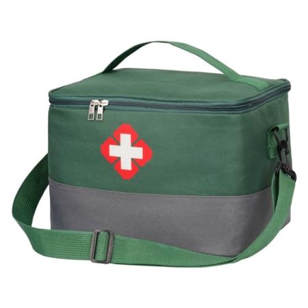 Trousse de Secours Vide, Sac de Premiers Portable avce Sangle, Sac de Traumatologie de Grande Capacité Sac de Rangement de Médicaments pour Maiso...