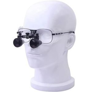 Loupe médicale Loupe Dentaire 2,5 x réglable, loupe Bandeau Mains Libres, Lunettes à visière grossissantes – pour réparation chirurgicale, M...