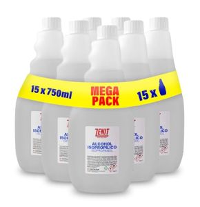 Hostelpak | 15 x 750 ml - Alcool isopropylique 94 ºC pureté, nettoyage de surfaces et composants électroniques