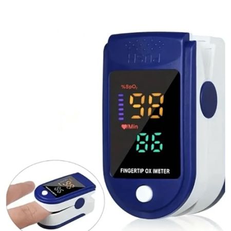 HealthyMoov Oxymetre instrument de mesure de la saturation en oxygène Adulte Enfant utilisation sur le doigt 2 piles AA non fournies