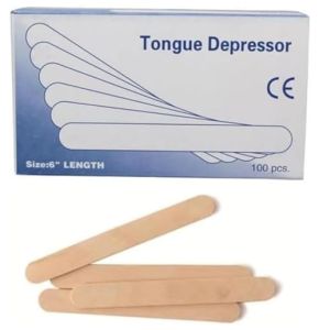 ECONOMY Pack of 100 Tongue Depressors 150 x 17 mm - Ideal for Medical Diagnosis