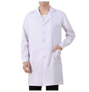MINGHAM Blouse À Manches Longues Pour Homme Et Femme, Blanc., XL - Pour Laboratoires Et Pharmacies