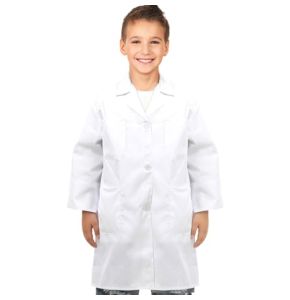 MIVAIUN Blouse Docteur Blouse Chimie Blanche Enfants Costume de Docteur Scientifique Enfants Déguisement Docteur Enfants, Blouse de Laboratoire Ma...