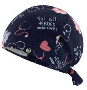 B-well Modena Elastic Surgical Cap for Women Adjustable Medical Accessory for Nurses, Dentists, and Veterinarians