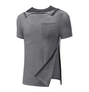 Chemises Chirurgicales À Épaules Postérieures Pour Homme - Manches Courtes - Ouverture Complète Sur Le Côté - Accès À Pression - Vêtements