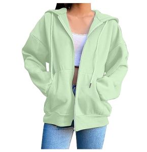 Women's Zip Fleece Jacket Premium Lightweight Micro Fleece for Outdoor Sports Skiing