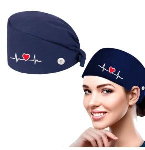 KGDUYC Disposable Medical Caps, Work Cap with Sweatband for Care Needs